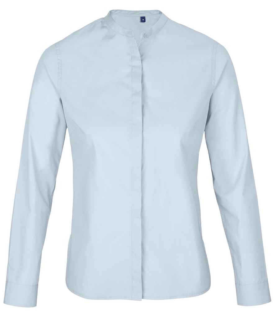 NEOBLU - Ladies Bart Mao Collar Long Sleeve Poplin Shirt