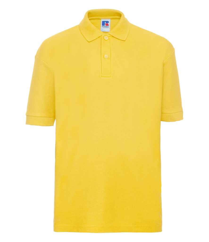 Russell Athletic - Kids Poly/Cotton Piqué Polo Shirt - 539B BLK 1-2