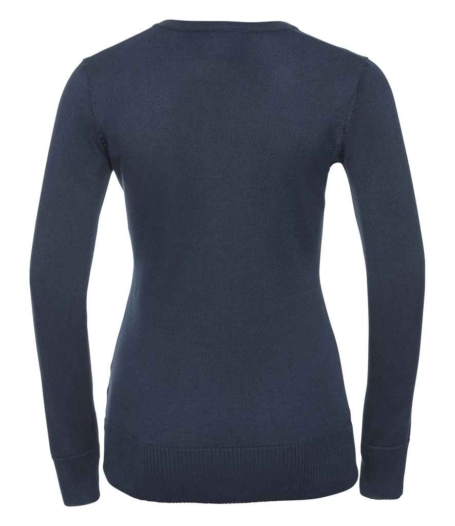 Russell Collection - Ladies Cotton Acrylic V Neck Sweater - Pierre Francis