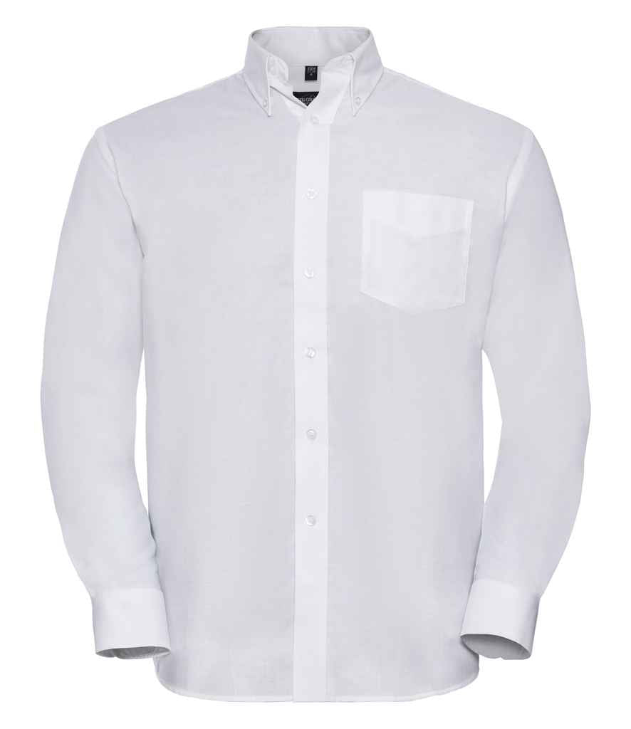 Russell Collection - Long Sleeve Easy Care Oxford Shirt - 932M BLK 14.5