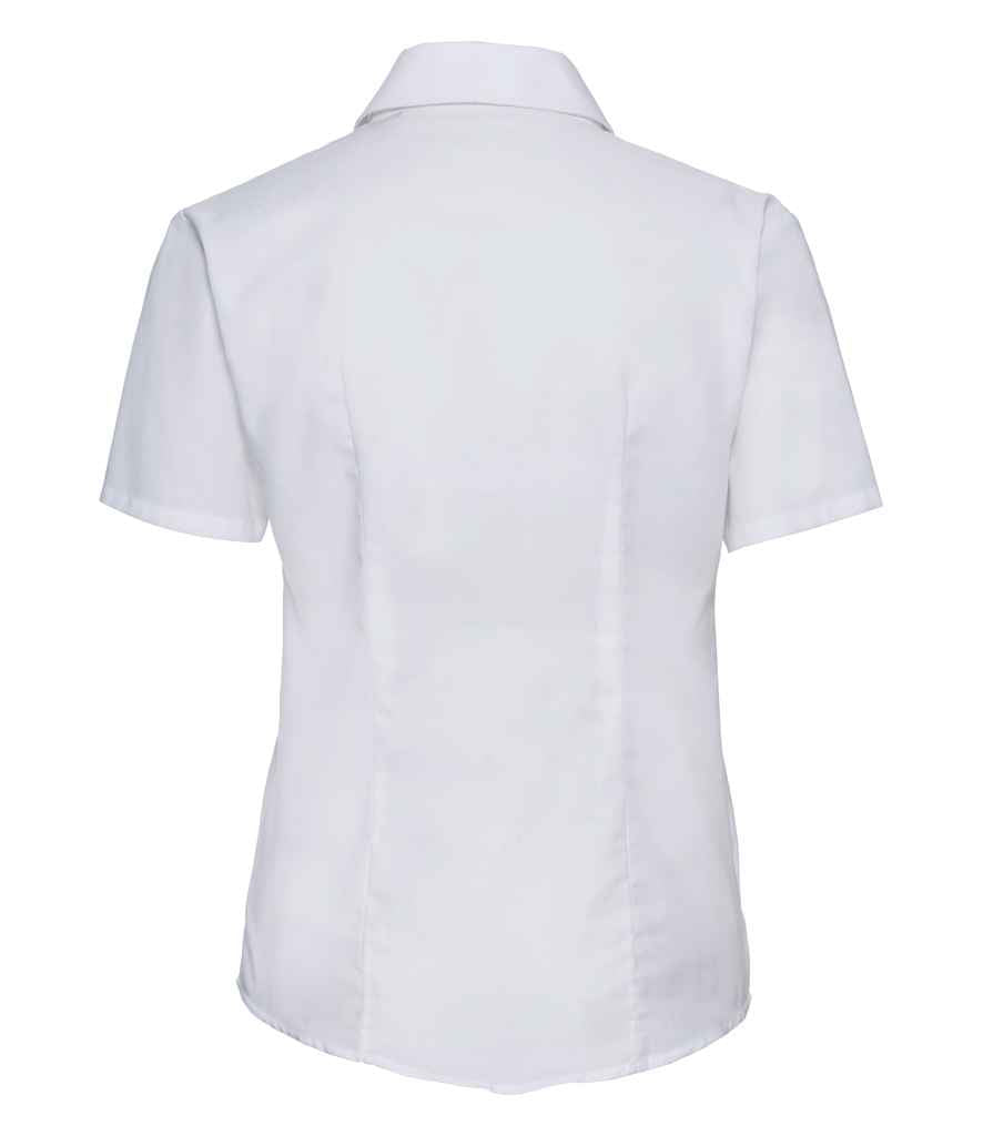 Russell Collection - Ladies Short Sleeve Easy Care Oxford Shirt - Pierre Francis