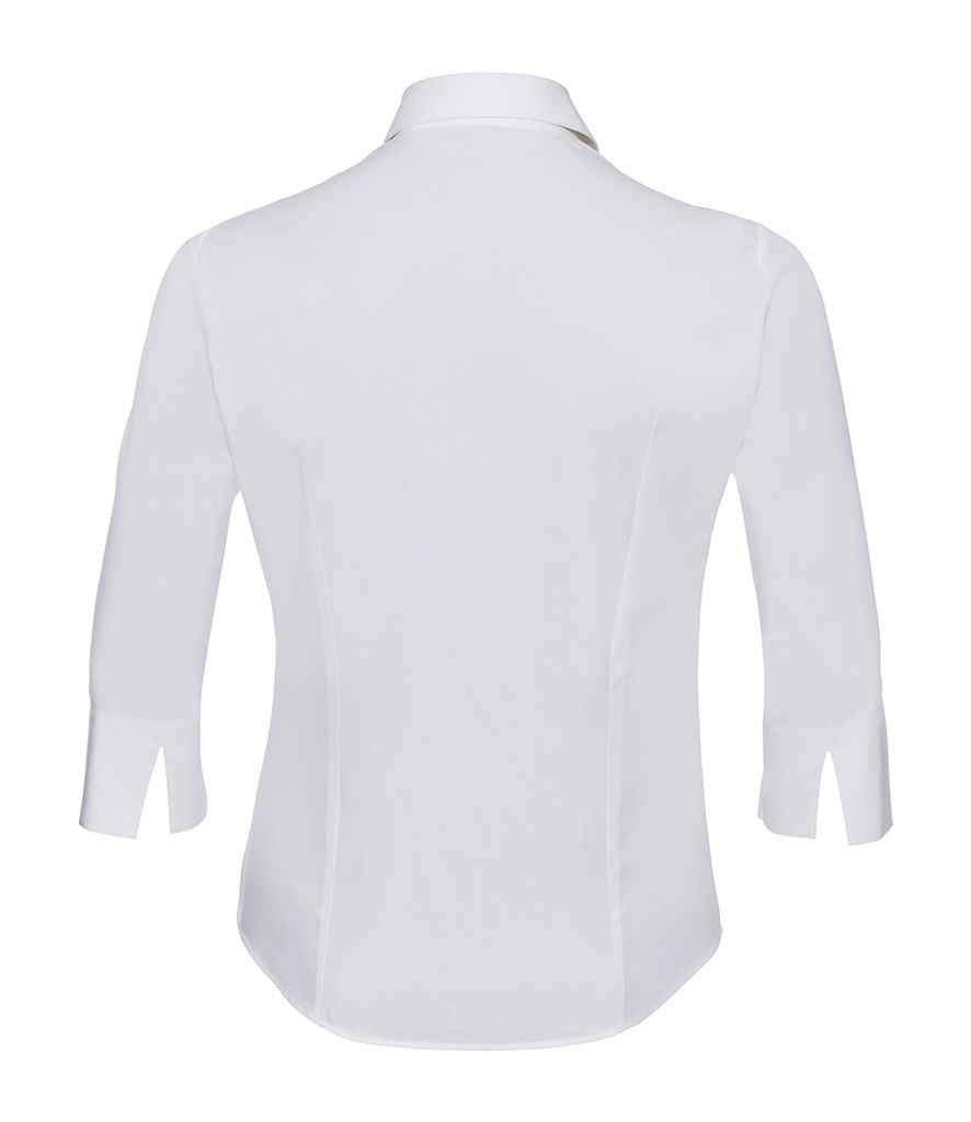 Russell Collection - Ladies 3/4 Sleeve Easy Care Fitted Shirt - Pierre Francis