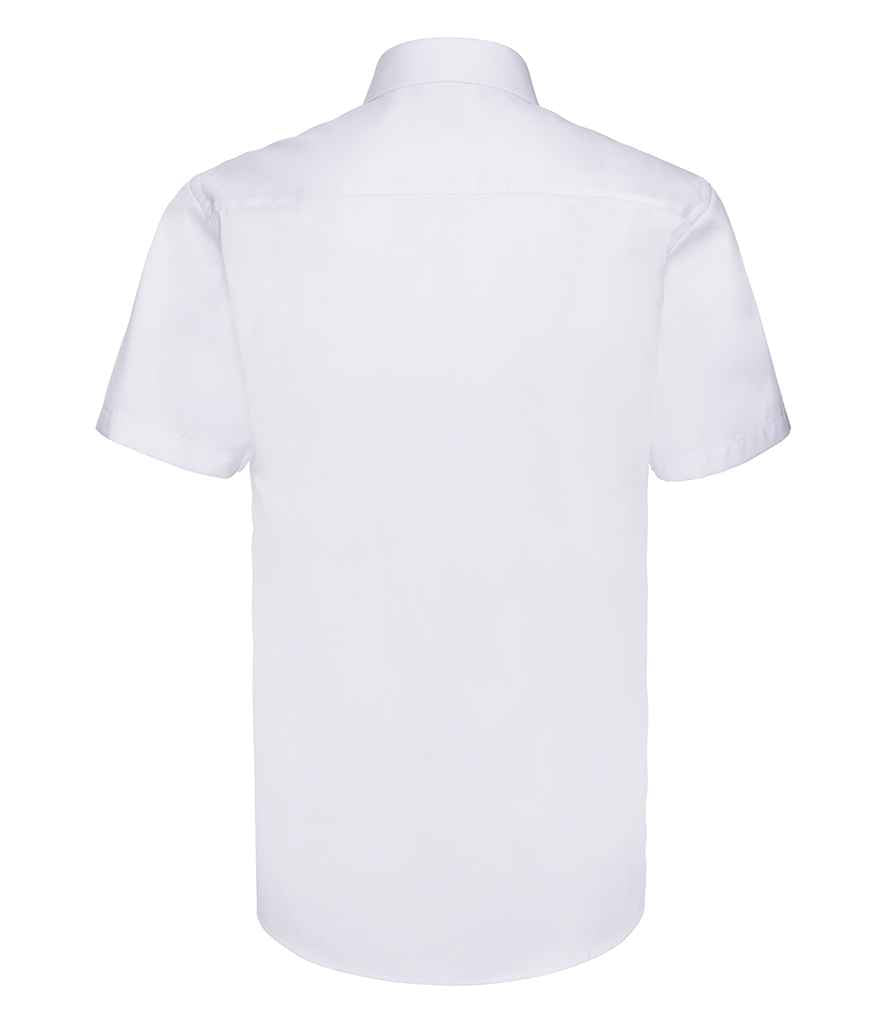 Russell Collection - Short Sleeve Herringbone Shirt - Pierre Francis