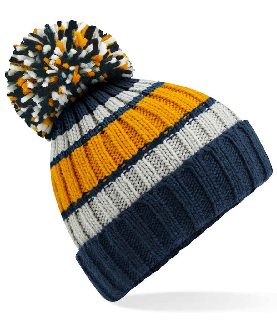 Beechfield - Hygge Striped Beanie - BB392 BKCH ONE