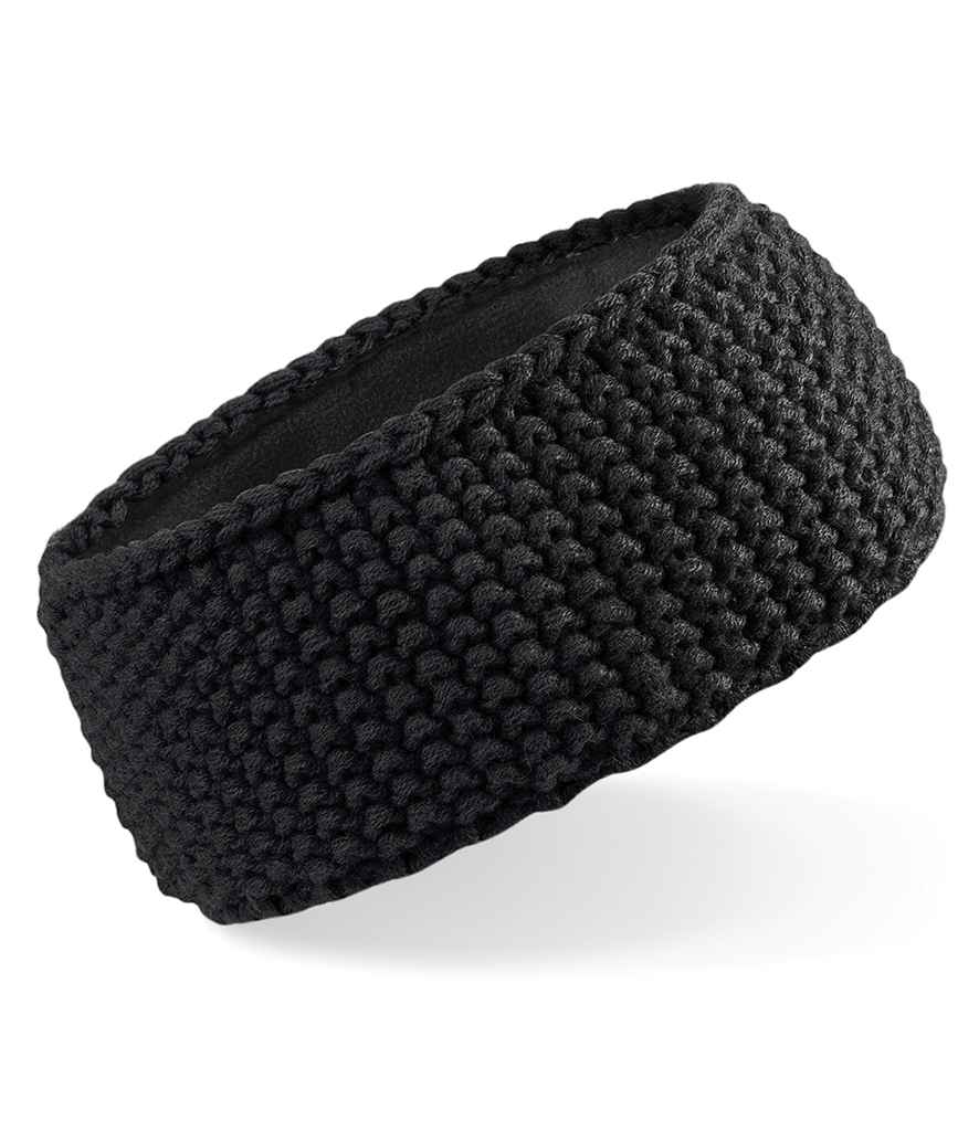 Beechfield - Slopeside Waffle Headband - BB434 BLK ONE