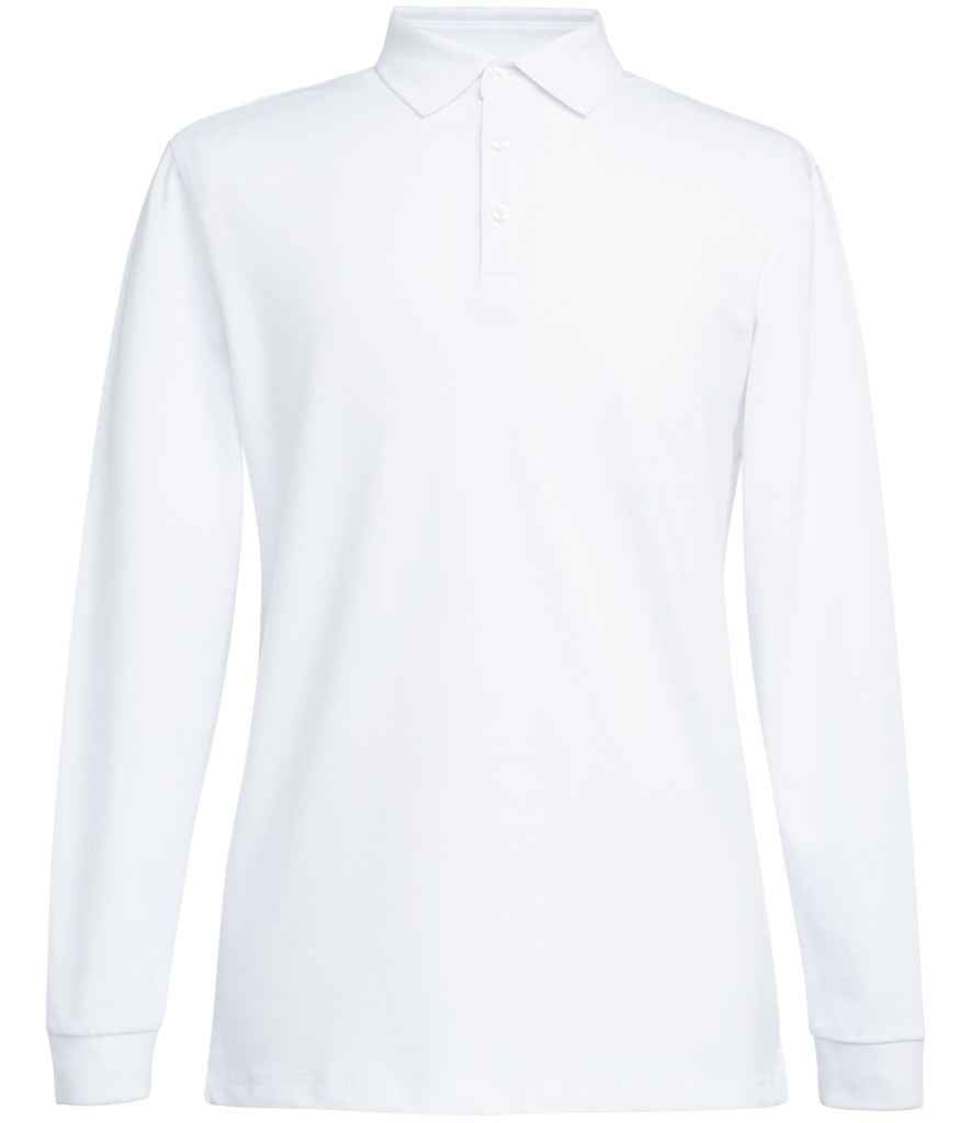 Brook Taverner - Frederick Long Sleeve Polo Shirt - BK615 BLK S