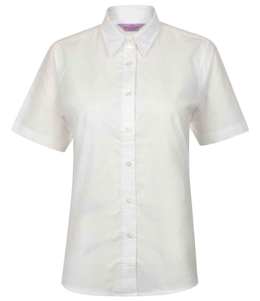 Henbury - Ladies Short Sleeve Classic Oxford Shirt