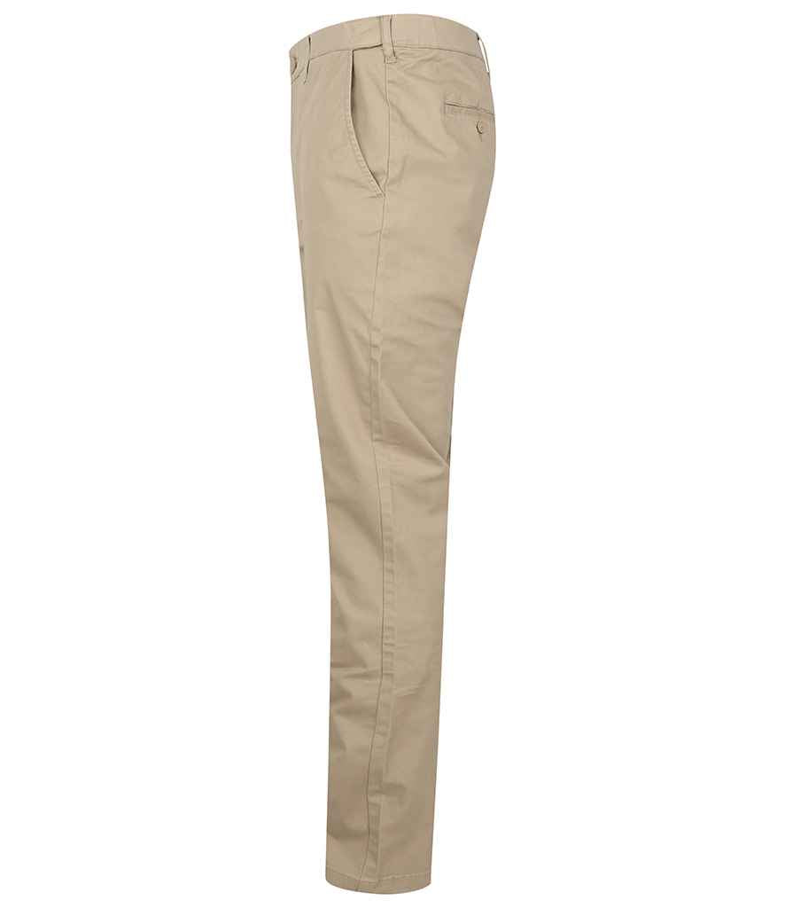 Henbury - Stretch Flex Waistband Chino Trousers - Pierre Francis