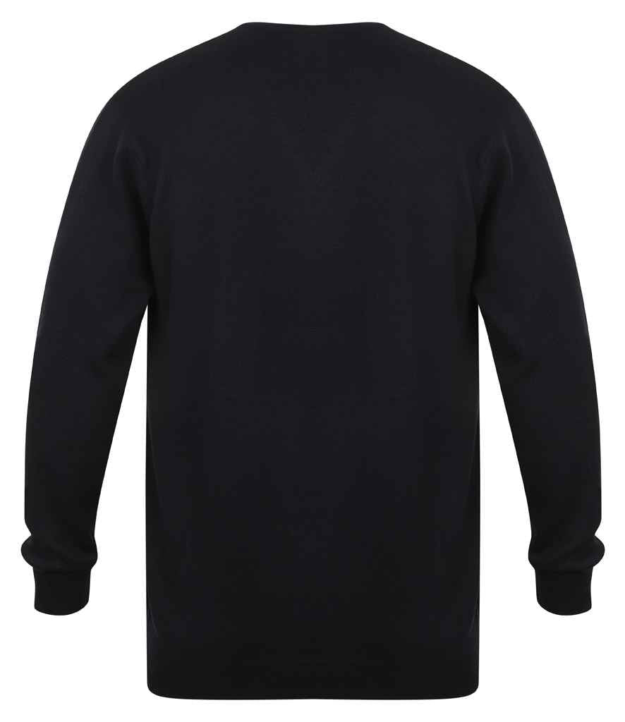 Henbury Lightweight Cotton Acrylic V Neck Sweater - Pierre Francis
