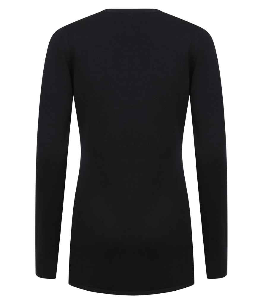 Henbury - Ladies Cotton Acrylic V Neck Cardigan - Pierre Francis