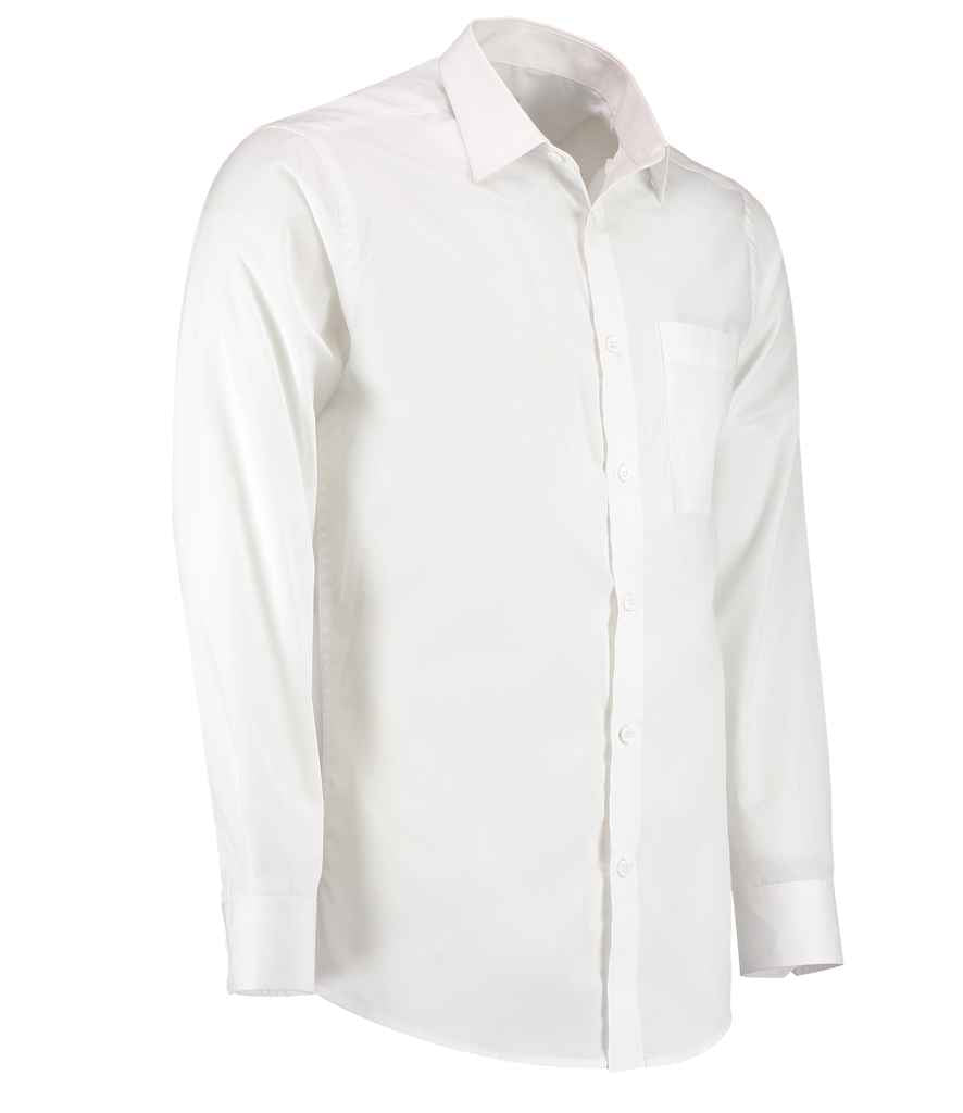 Kustom Kit - Long Sleeve Tailored Poplin Shirt - Pierre Francis