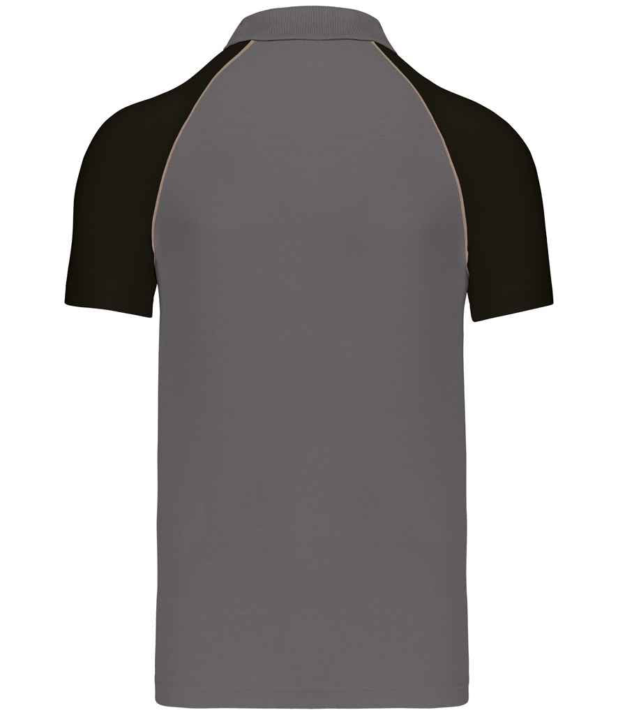 Kariban - Baseball Cotton Piqué Polo Shirt - Pierre Francis