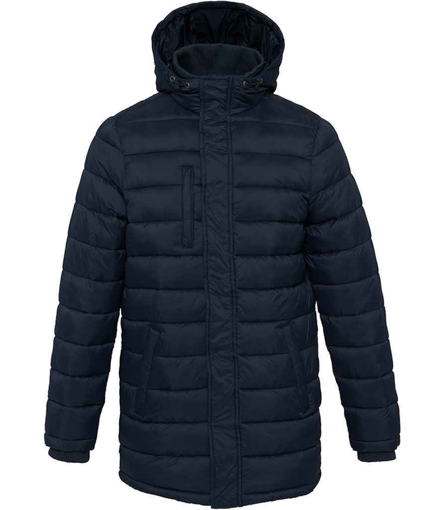 Kariban - Lightweight Long Padded Parka Jacket - KB6128 NAV S