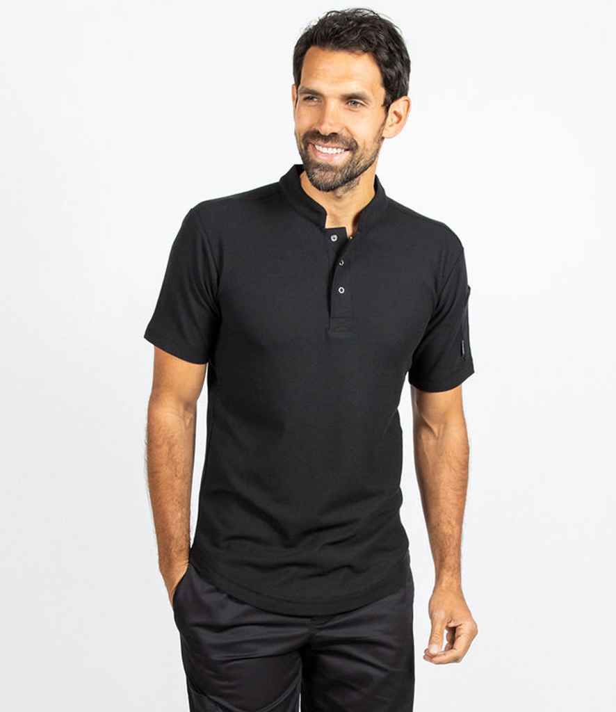 Le Chef - Knitted Piqué Chef's Shirt - LE008 BLK S