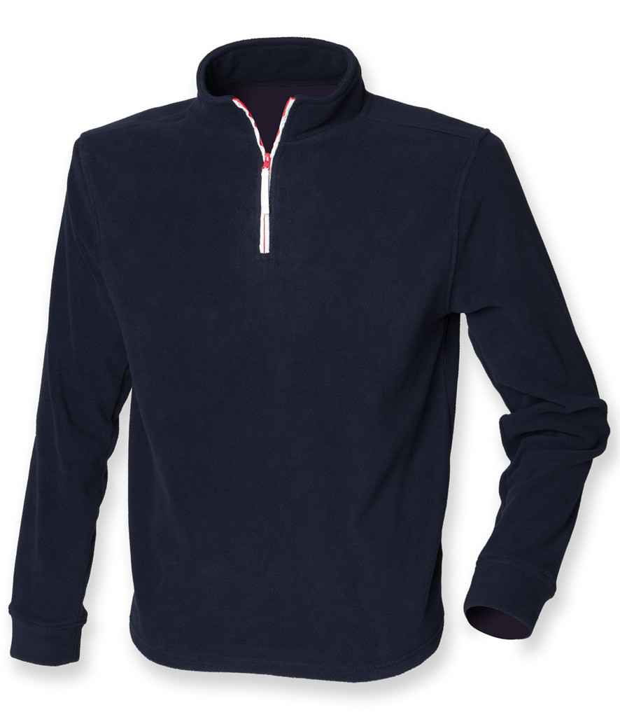 Finden and Hales - Zip Neck Piped Micro Fleece - Pierre Francis
