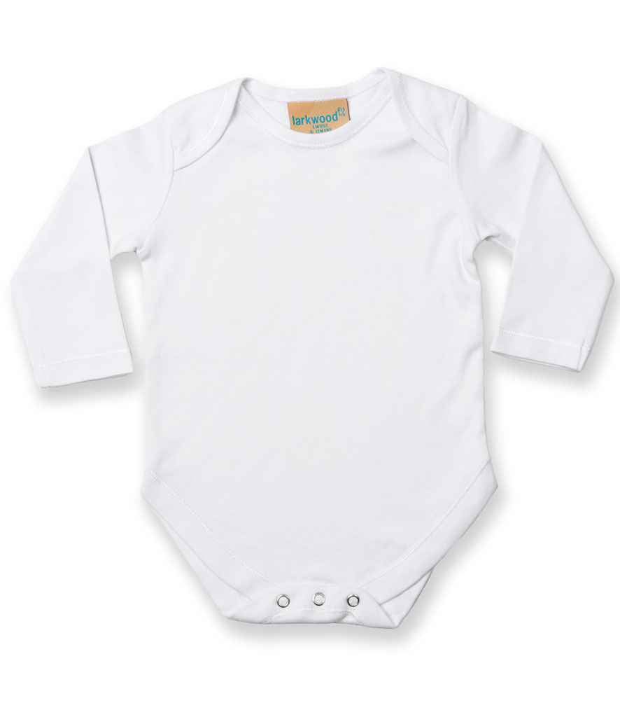 Larkwood - Long Sleeve Baby Bodysuit - LW52T WHI 0-3