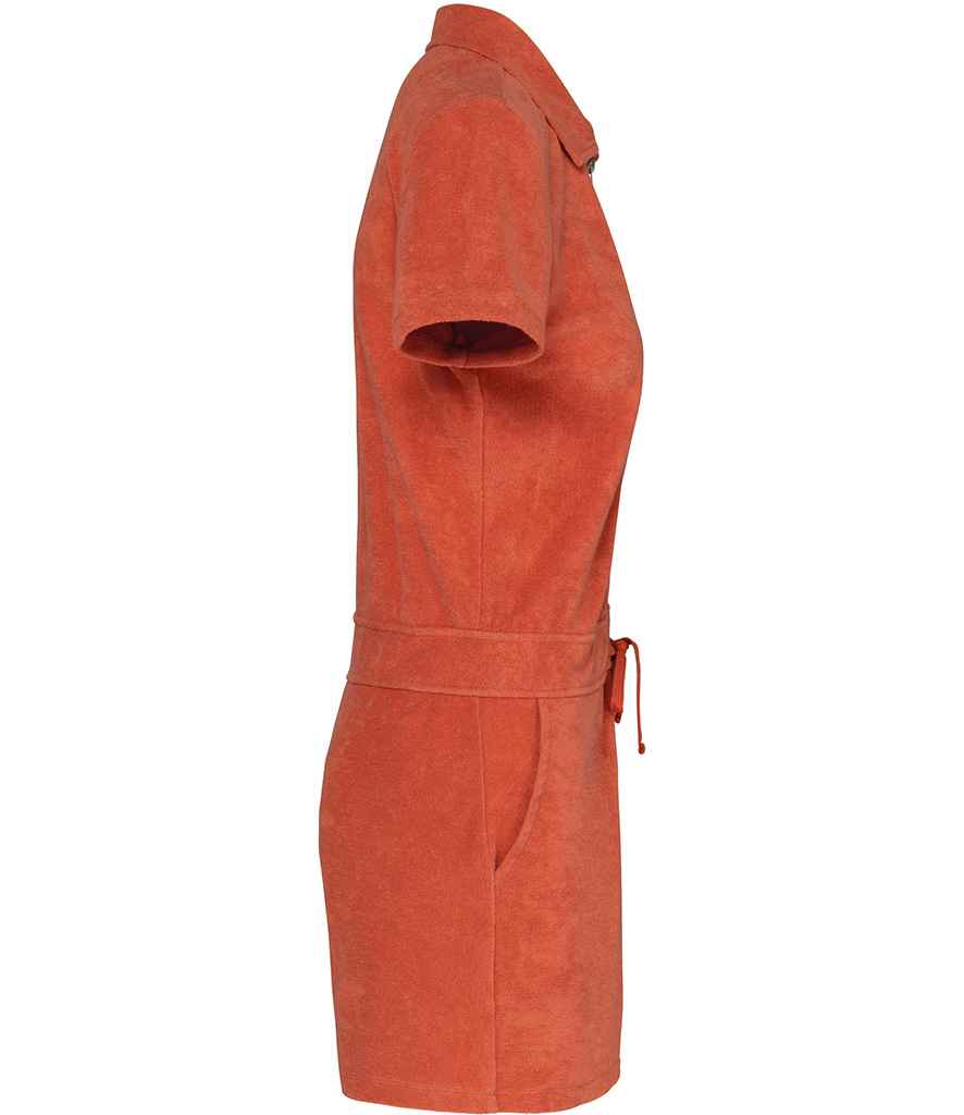 Native Spirit Ladies Eco Friendly Terry Towel Short Overall - Pierre Francis