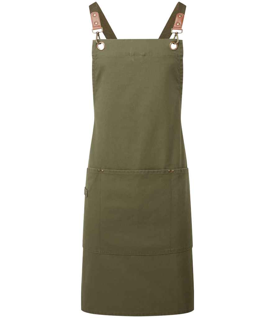 Premier - Clip 'n' Clasp Cross Back Bib Apron - PR182 OLI ONE