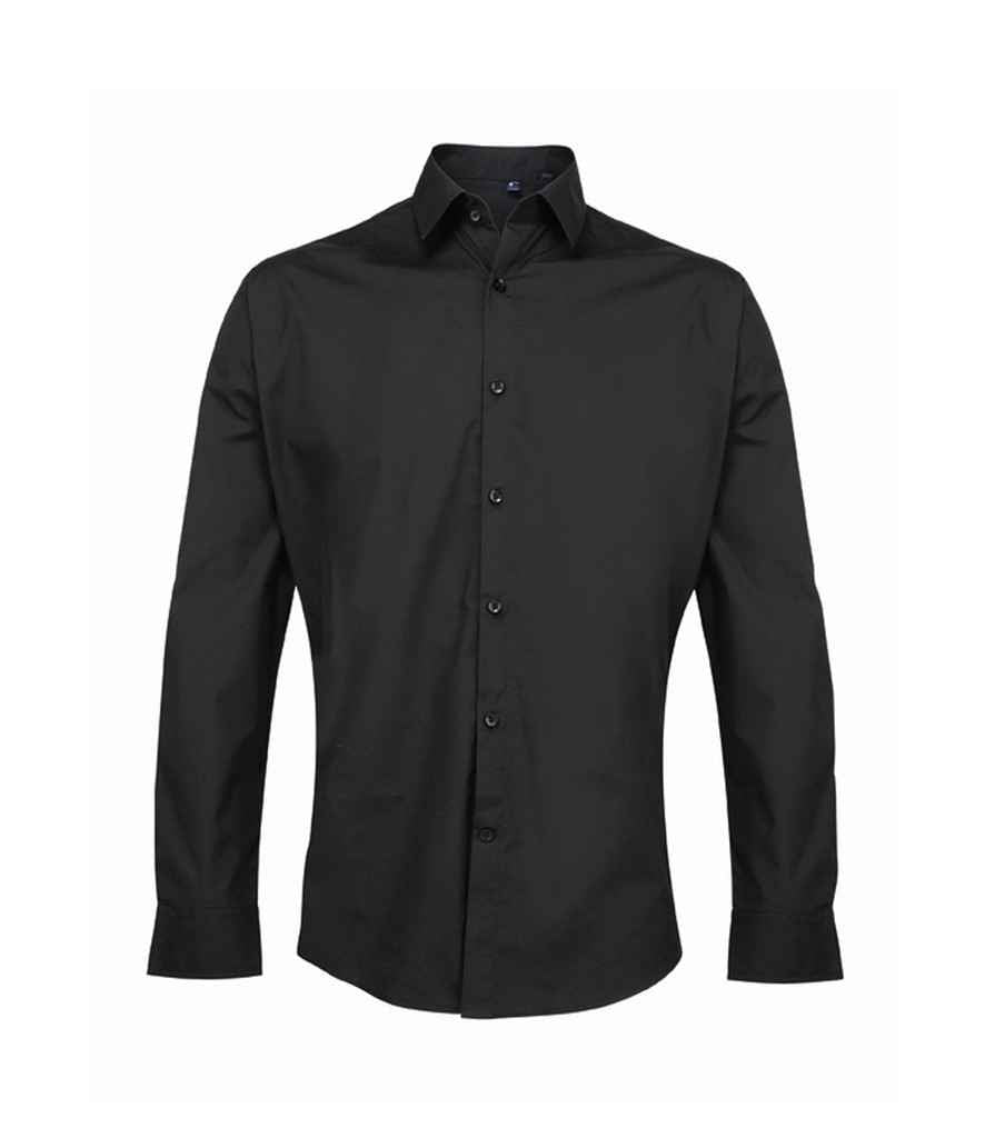 Premier - Supreme Long Sleeve Poplin Shirt - PR207 BLK 14.5