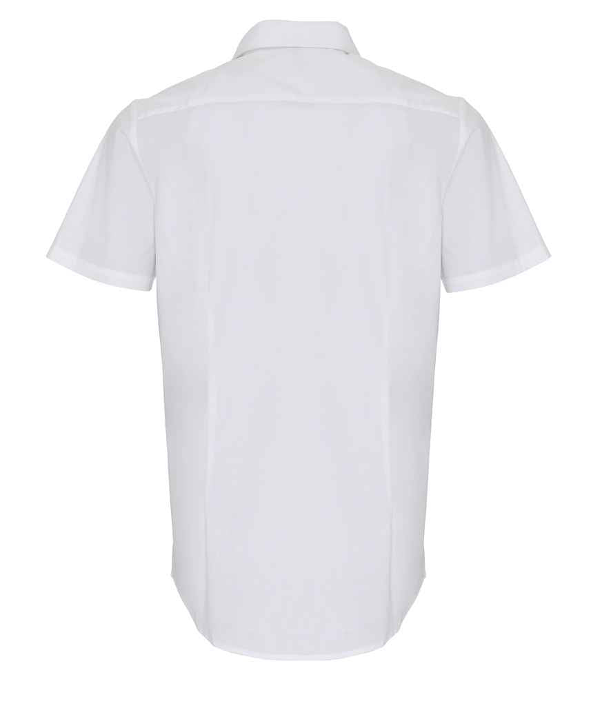 Premier - Short Sleeve Stretch Fit Poplin Shirt - Pierre Francis