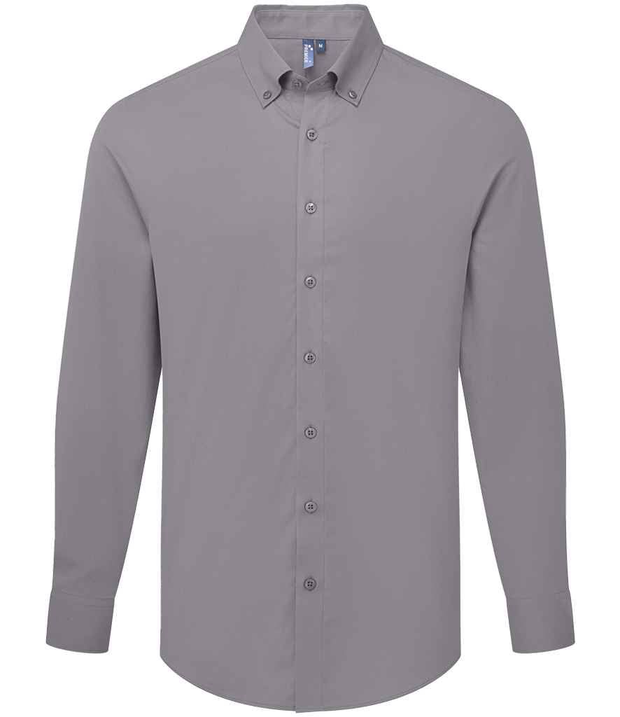 Premier - Supreme Long Sleeve Oxford Shirt - PR284 STE XS