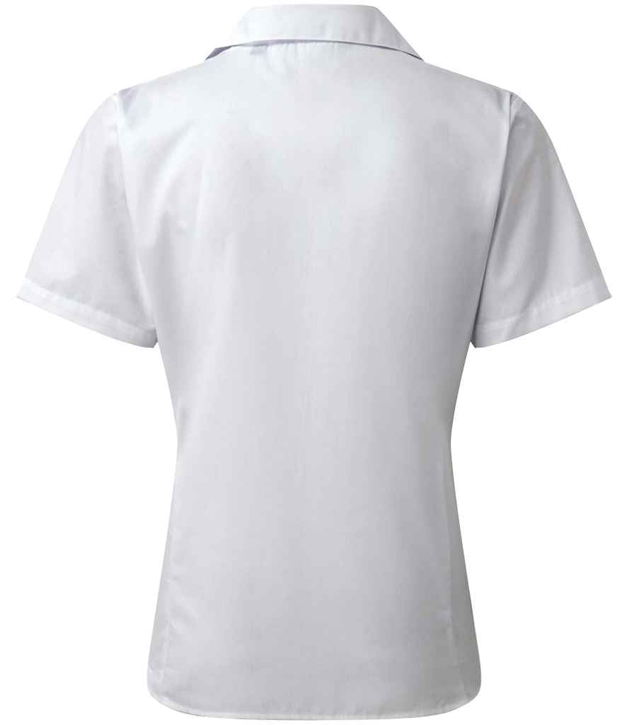 Premier - Ladies Short Sleeve Poplin Blouse - Pierre Francis