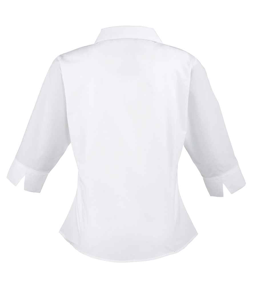 Premier - Ladies 3/4 Sleeve Poplin Blouse - Pierre Francis
