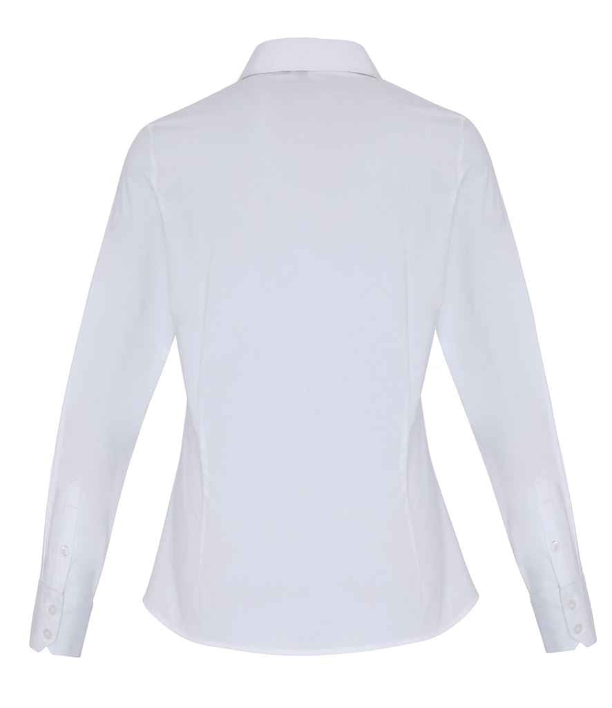 Premier - Ladies Long Sleeve Stretch Fit Poplin Shirt - Pierre Francis