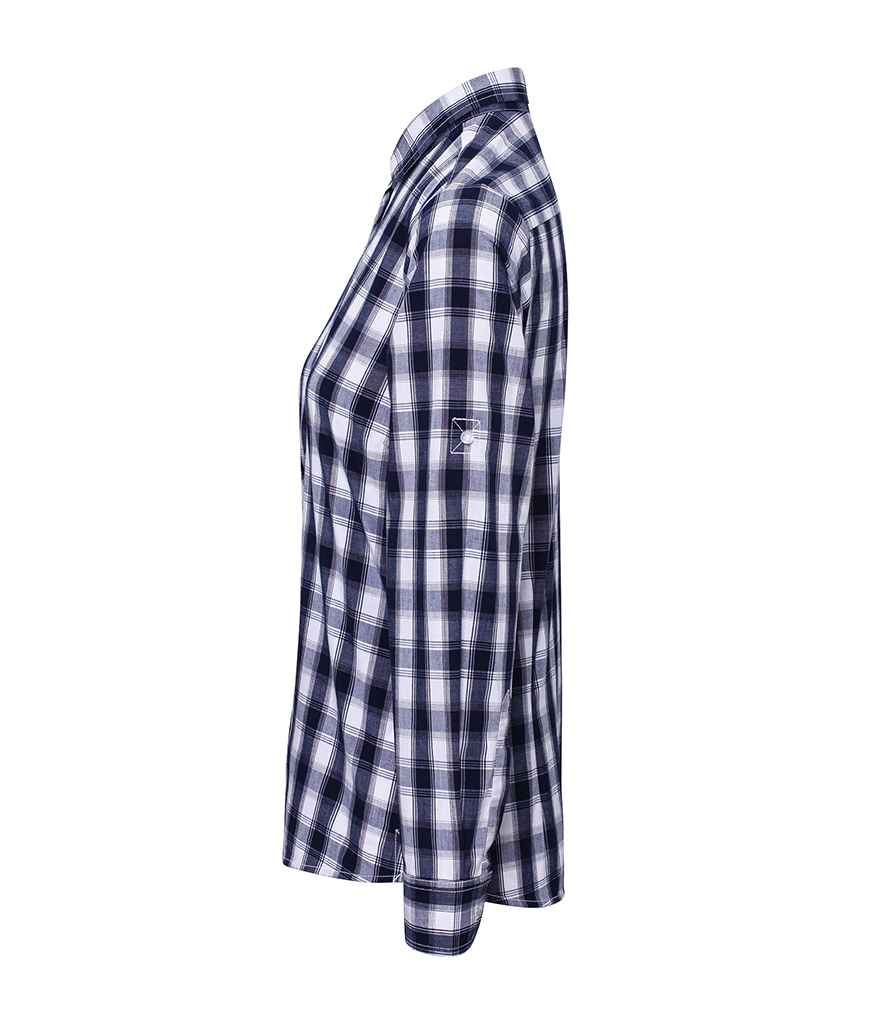 Premier - Ladies Mulligan Check Long Sleeve Shirt - Pierre Francis