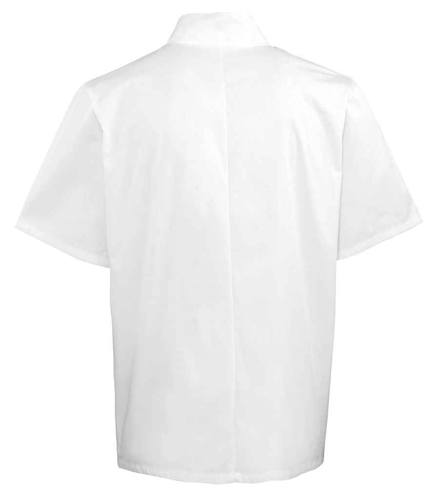 Premier - Short Sleeve Stud Front Chef's Jacket - Pierre Francis