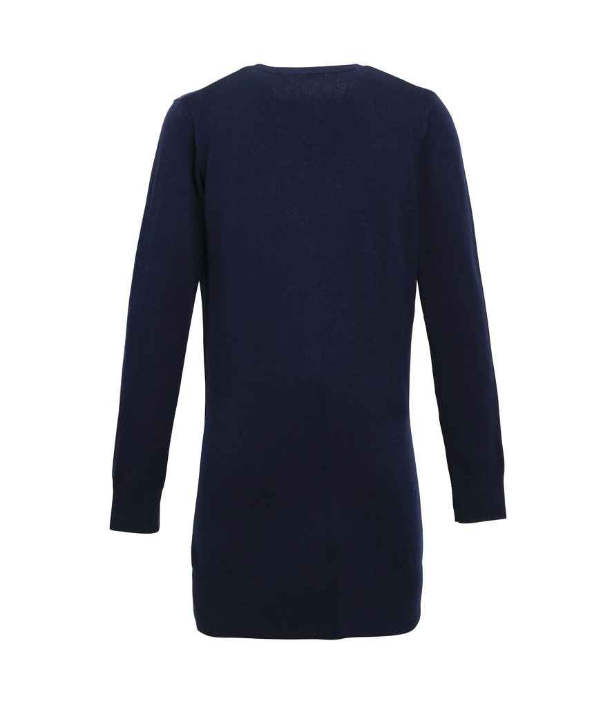 Premier - Ladies Longline V Neck Cardigan - Pierre Francis