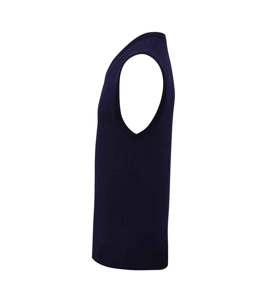 Premier - Sleeveless Cotton Acrylic V Neck Sweater - Pierre Francis