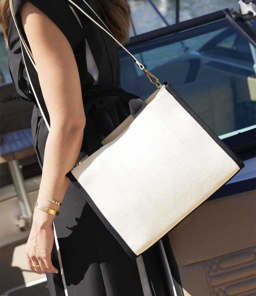 Quadra - Puerto Medium Tote Bag - QD632 NT/BK ONE
