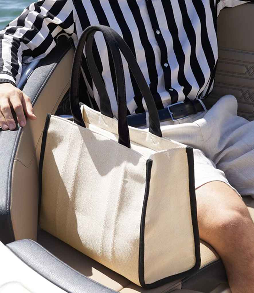 Quadra Puerto Large Tote Bag - QD633 NT/BK ONE