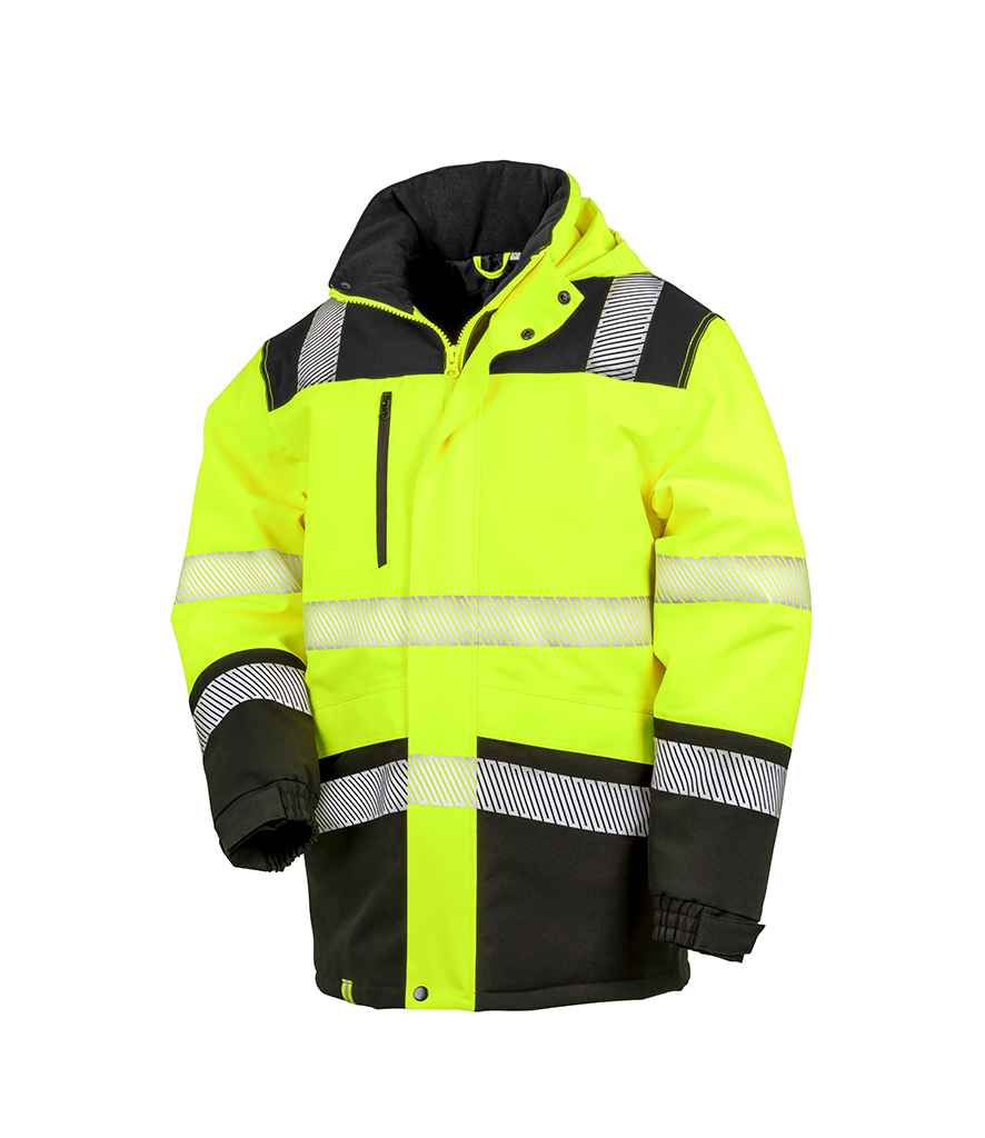 Result - Safe-Guard Extreme Tech Printable Soft Shell Safety Jacket - RS475 FLO/B S