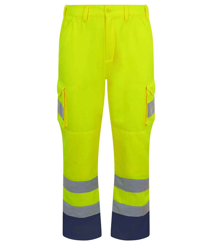 Pro RTX - High Visibility Cargo Trousers - RX760 YEL S/R