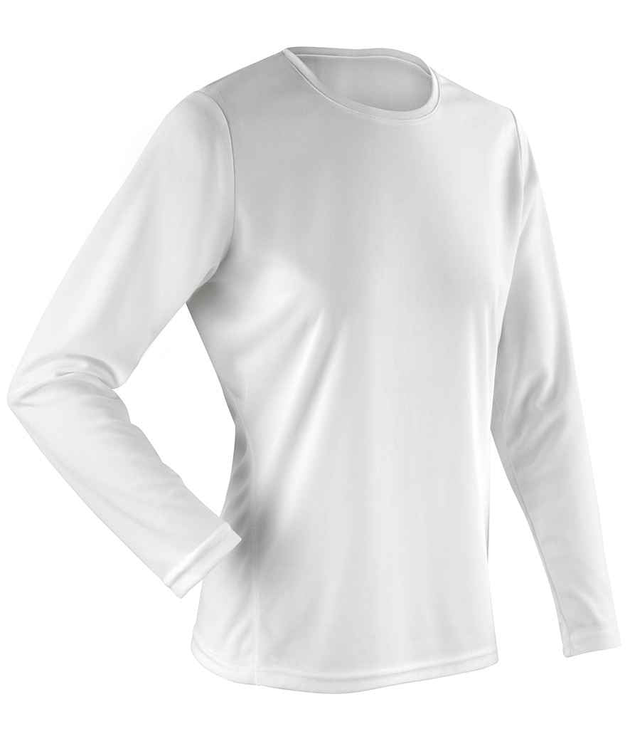Spiro - Performance Long Sleeve T-Shirt - SR254M WHI S