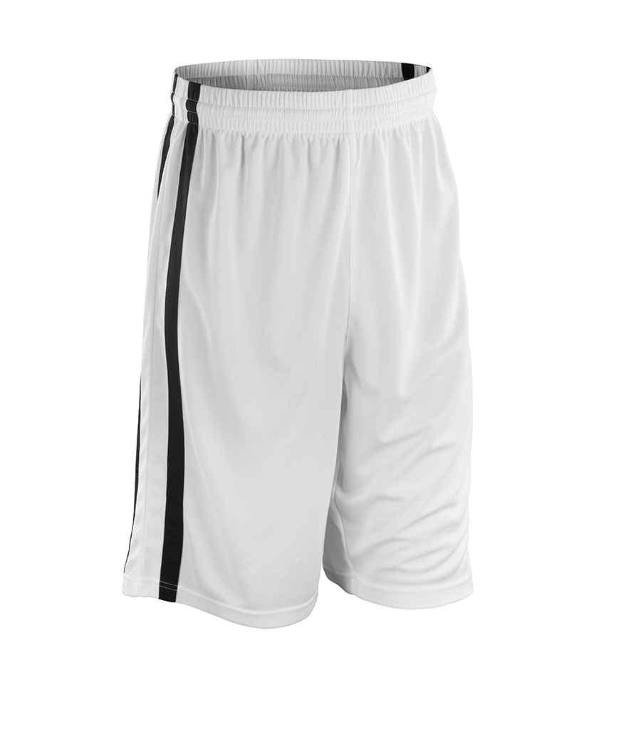 Spiro - Basketball Shorts - SR279M BK/WH XS