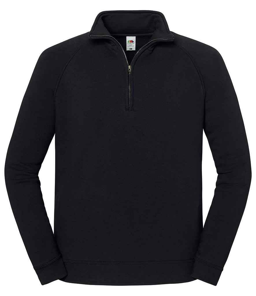 Fruit of the Loom Iconic Premium Zip Neck Sweatshirt - SS154 LGP S