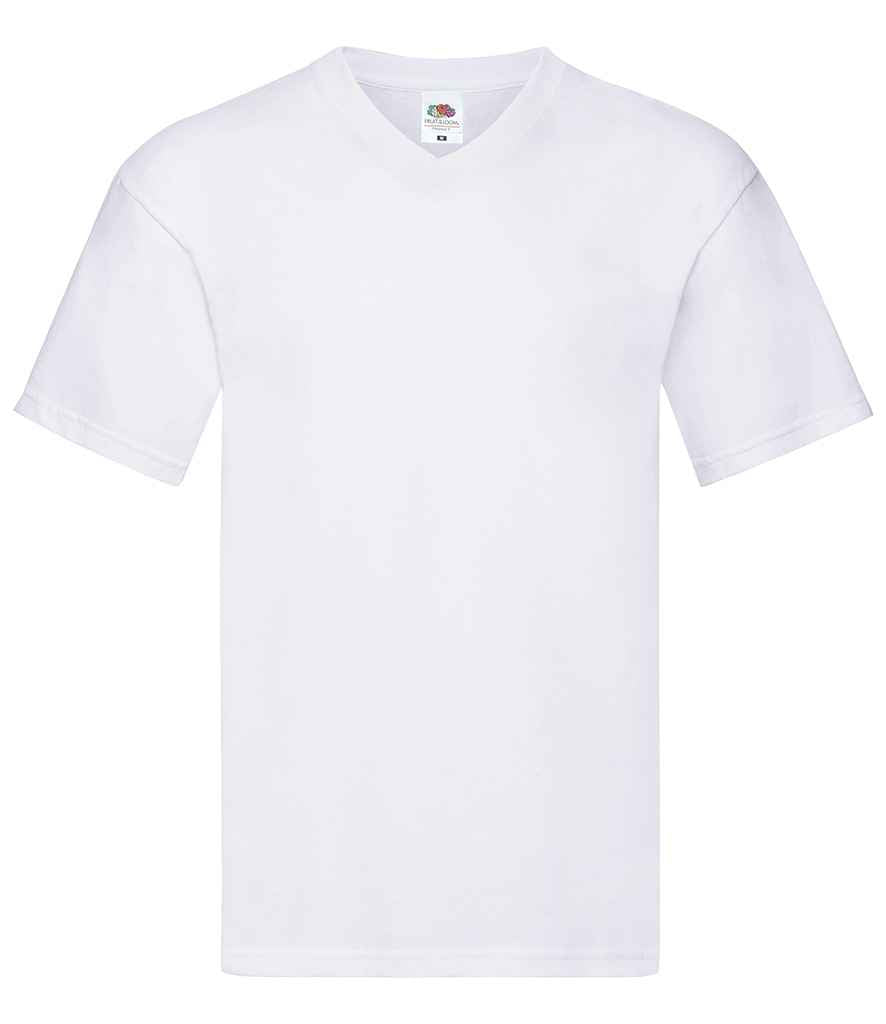 Fruit of the Loom Original V Neck T-Shirt - SS631 BLK S