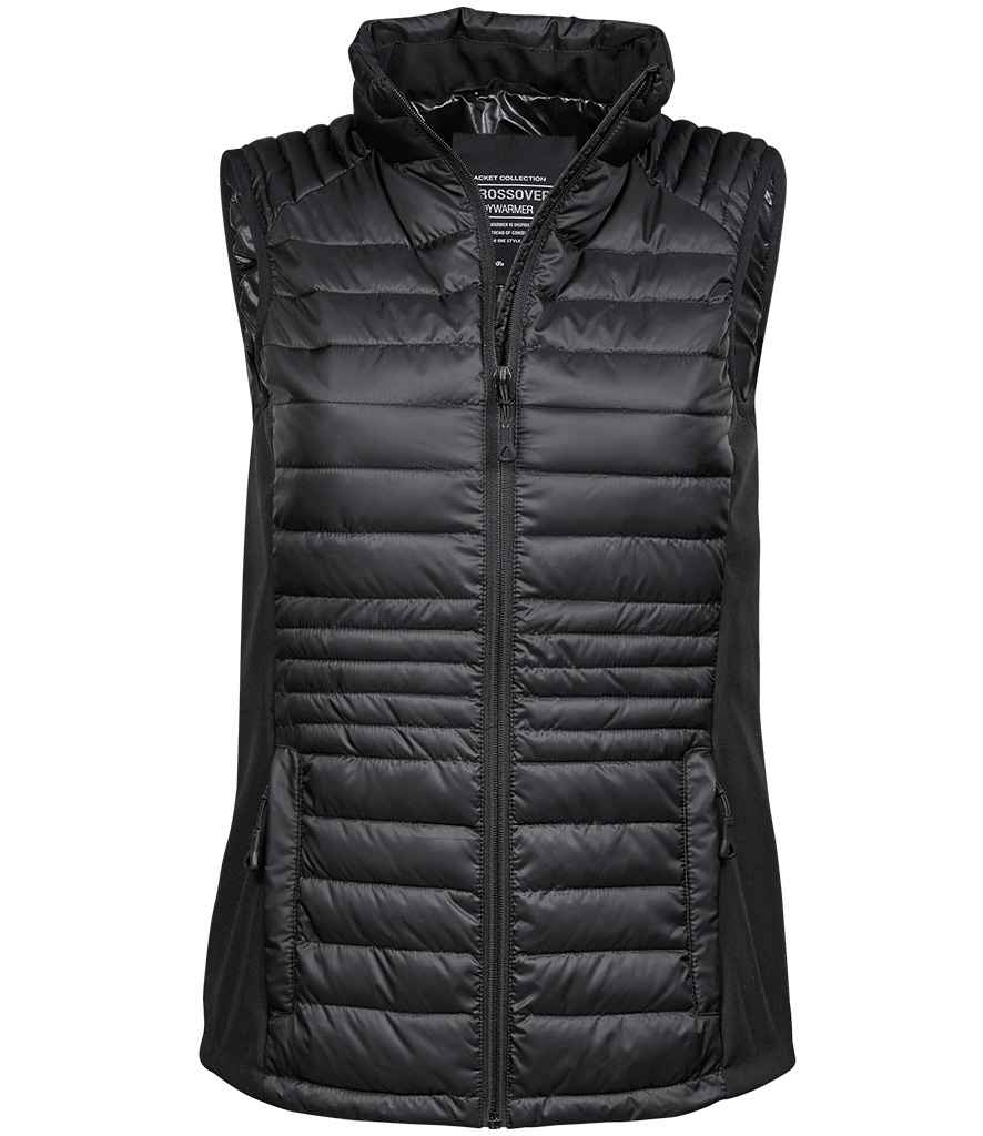 Tee Jays - Ladies Crossover Padded Bodywarmer - T9625 BK/BK S