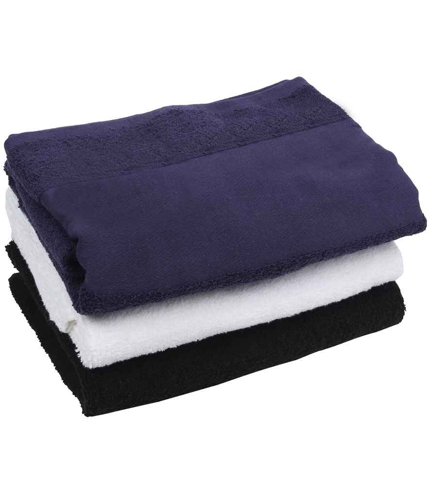 Towel City - Printable Border Bath Towel - TC35 BLK ONE