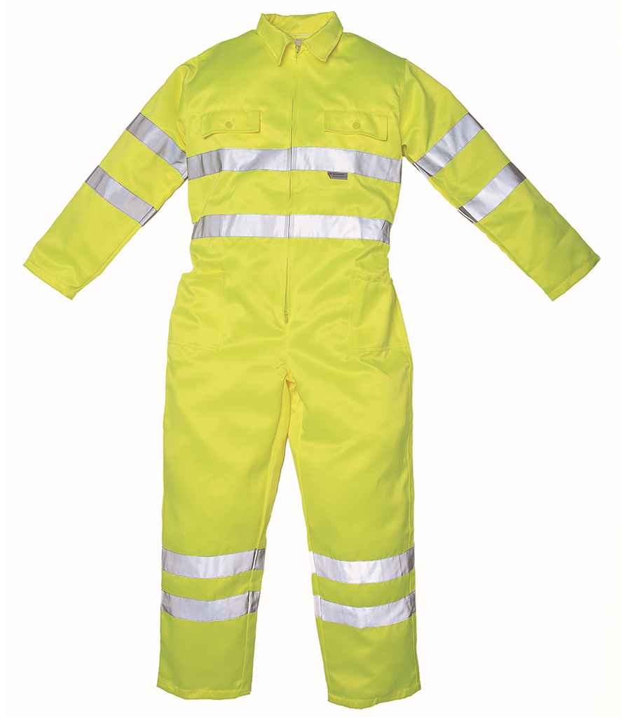 Yoko - Hi-Vis Poly/Cotton Coverall - YK303 YEL S