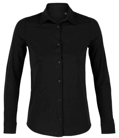 NEOBLU - Ladies Balthazar Jersey Long Sleeve Shirt - 03199 DBK S