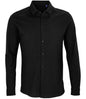 NEOBLU Basile Organic Cotton Long Sleeve Piqué Shirt - Pierre Francis