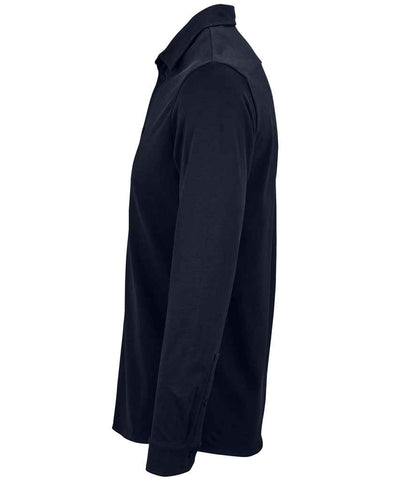 NEOBLU Basile Organic Cotton Long Sleeve Piqué Shirt - Pierre Francis