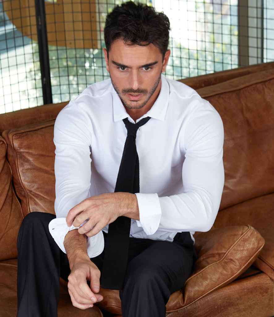 NEOBLU - Basile Organic Cotton Long Sleeve Piqué Shirt