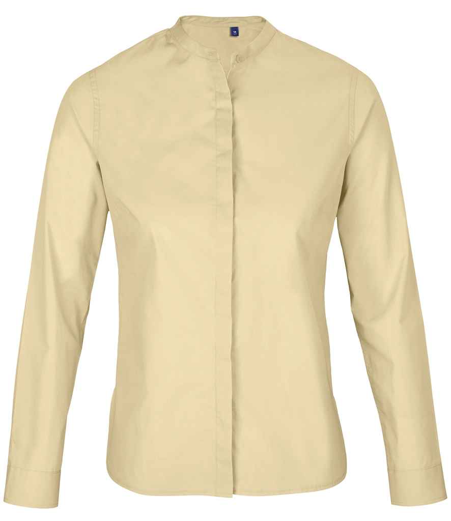 NEOBLU - Ladies Bart Mao Collar Long Sleeve Poplin Shirt - Pierre Francis