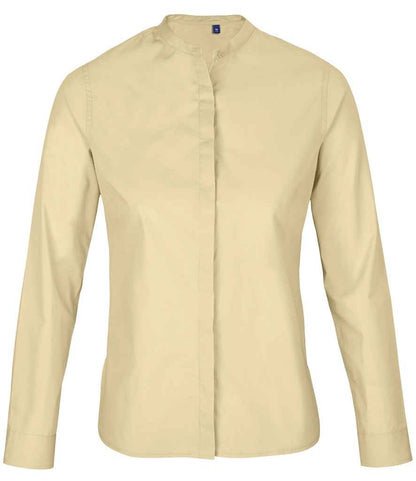 NEOBLU - Ladies Bart Mao Collar Long Sleeve Poplin Shirt - Pierre Francis