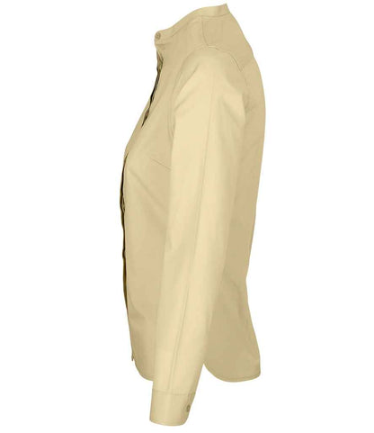 NEOBLU - Ladies Bart Mao Collar Long Sleeve Poplin Shirt - Pierre Francis